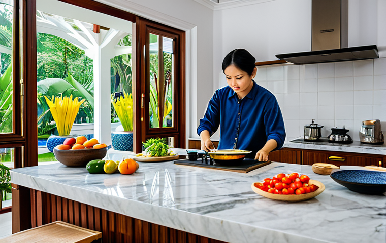 인테리어 디자인 스타일별 특징 분석 - **

A modern Hanoi apartment living room, bathed in natural light. A businesswoman, fully clothed in...
