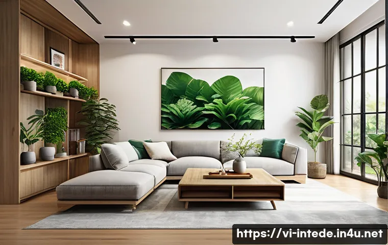 인테리어 디자이너의 실무 체크리스트 - A modern Vietnamese living room interior design scene showing a spacious open floor plan with minima...